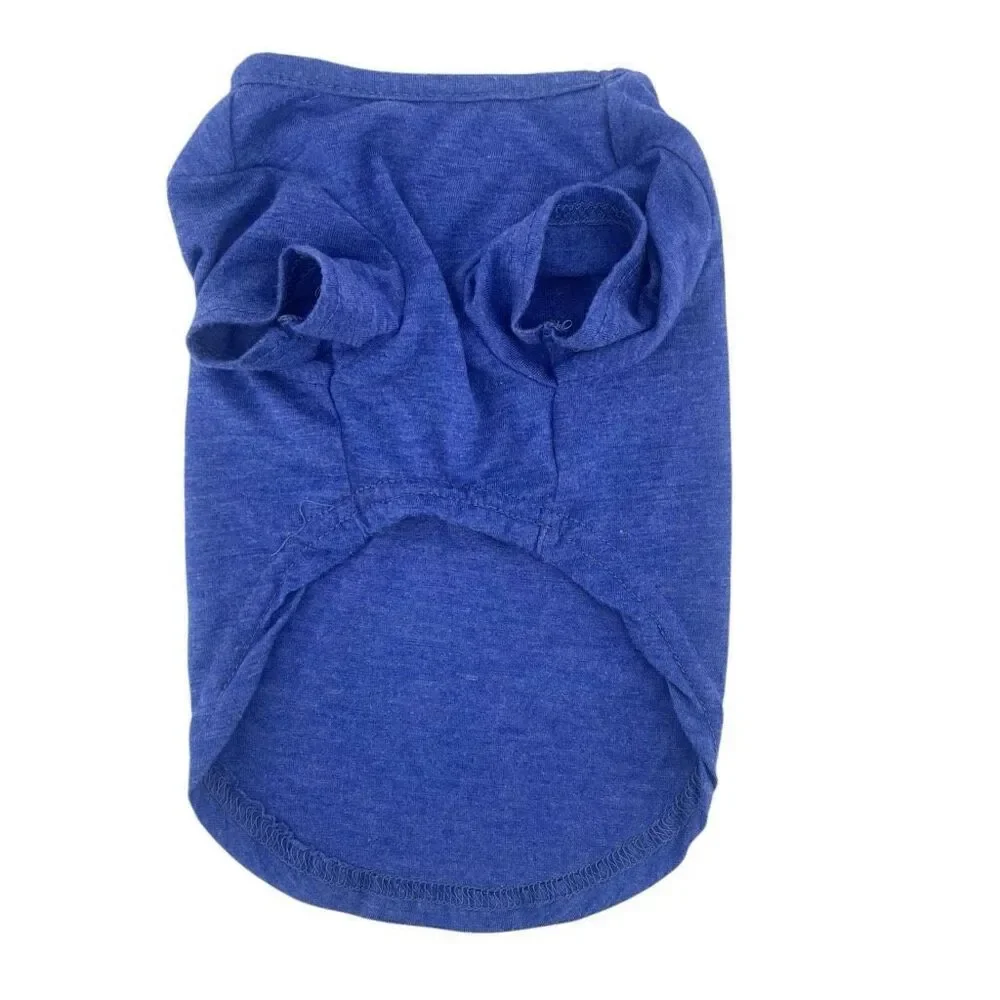 Youly Blue “Never Skip My Beauty Sleep” Dog T-Shirt XS Puppy Pet Graphic Tee